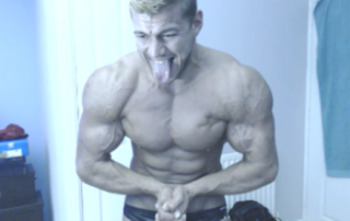 Uniform Ripped Shredded Hunk Pecs Sweat Alpha Bum Armpit Fetish Oil Domination Masturbation Bodybuilder Gay Video